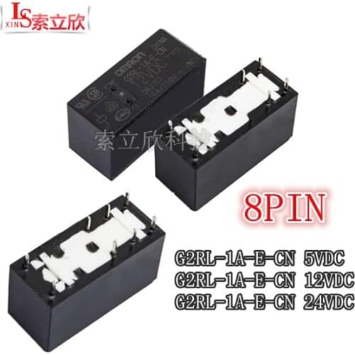 5PCS/LOT NEW Relay G2RL-1A-E-CN-5VCD G2RL-1A-E-CN-12VCD G2RL-1A-E-CN 24VCD G2RL 1A E CN 12V G2RL1AECN 5V DC5V 8A 8PIN