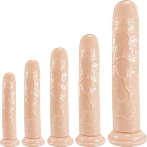 6 Sizes Jelly Dildo Strap-On Penis Adjustable Strapon Dildo Realistic Sex Toys For Lesbian Women Couples Powerful Suction Cup