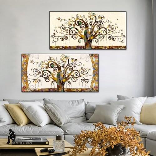 Abstract Beautiful Life Trees Canvas Paintings Famous Posters and Prints Modern Creative Wall Picture for Living Room Home Decor