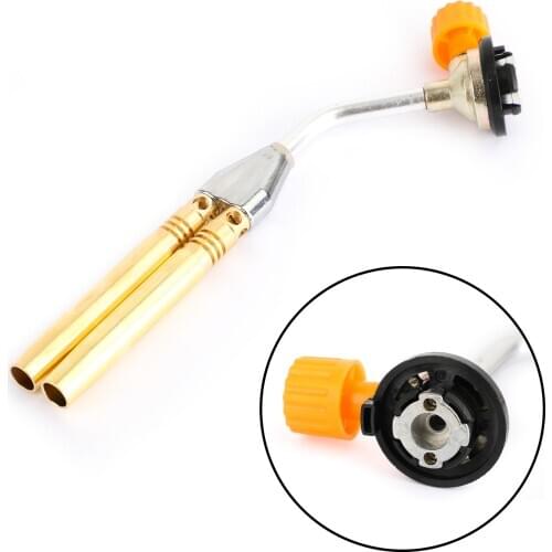 Artudatech Gas Blow Torch Twin Brazing Flame Gun Lighter Buttan Soldering Welding Iron