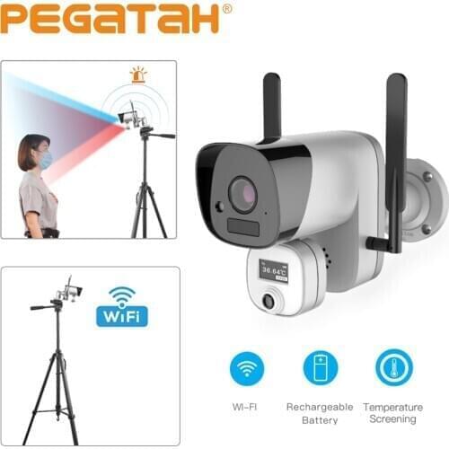 Fast Shipping DHL 1080P WiFi human temperature detection face recognition thermal camera detection fever Detection cameras