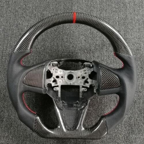 For Honda GK5 Fit Jazz Carbon Fiber Steering Wheel Customized