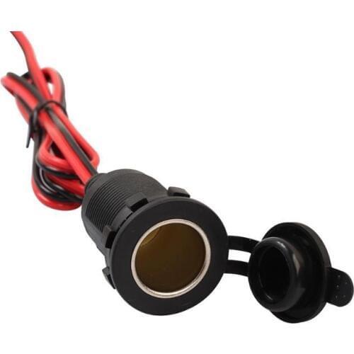 DC 12V 24V Car Cigar Cigarette Lighter Socket Female Plug Connector Adapter Cable Cord Professional Car Accessories