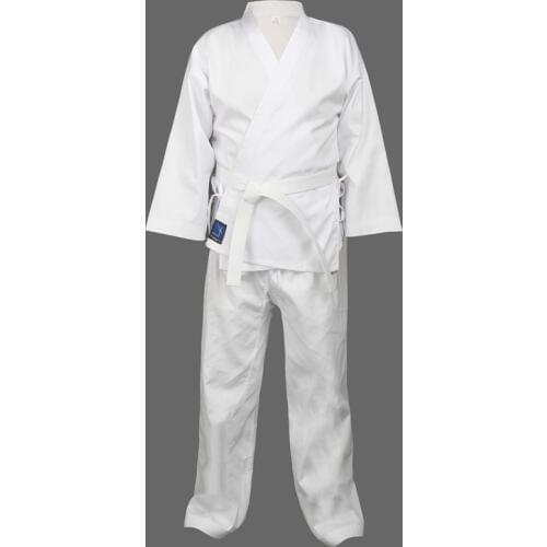 Quality Dobok child adult karate uniform suit WTF Taekwondo kick boxing MMA Martial art training clothes dobok 55%cotton kimono