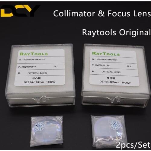 Original Raytools Collimator&Focus Lens 0-3000W Dia.28mm/30mm FL.100 125mm For Raytools Fiber Laser Head BM109 BT240 BM111