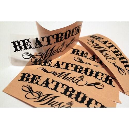 Colorful Printed Waterproof Permanent adhesive clear vinyl label sticker for nail polish bottles ---PX8042