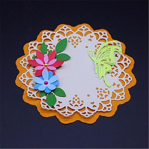 Round flower border Metal Cutting Dies Scrapbooking Embossing Dies DIY Decorative Cards Cutting Dies Cut Stencils