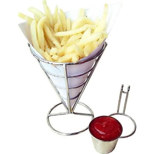 Mini Multifunctional Practical Convenient Creative French Fries Basket Food Bucket Snack Potato for Barrel Container Tableware