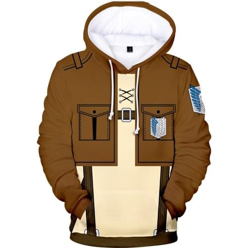 Fashion Attack on Titan 3D printed Hoodies Sweatshirts Boys/Girls Long Sleeve Sweatshirt Adult Child Casual Pullovers Tops