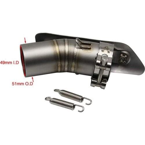Motorcycle Muffler Exhaust Middle Pipe Motorcycle Exhaust Muffler Suitable for Suzuki GSX-R1000 GSX R 1000 2012 -2019