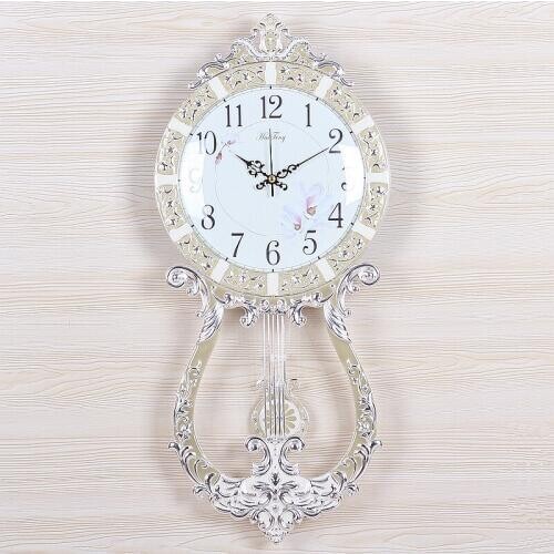 Wall Clock Modern Design Metal simple Wall Clock Mute Fashion Garden Clock Modern minimalist Quartz Batteries Clock