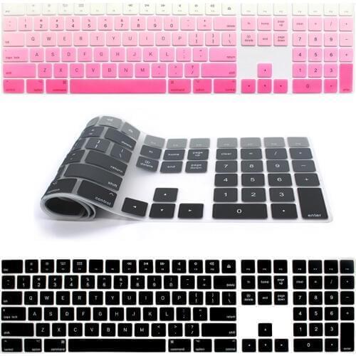 2017 NEW Magic Keyboard with Numeric Keypad MQ052LL/A A1843 Soft Silicone Skin Keyboard Cover For Apple Magic Keyboard