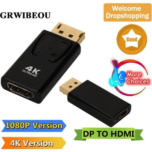 Displayport To HDMI-compatible Cable 4K 1080P TV Projector Projetor DP 1.4 Display Port Converter For PC TV DP TO HDMI Adapter