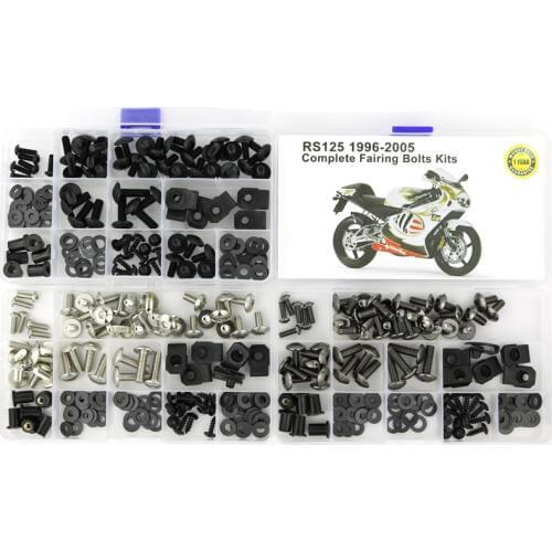 Complete Full Fairing Bolts Kit Fit For Aprilia RS125 1996 1997 1998 1999 2000 2001 2002 2003 2004 2005 Fairing Clips Bolt Nut