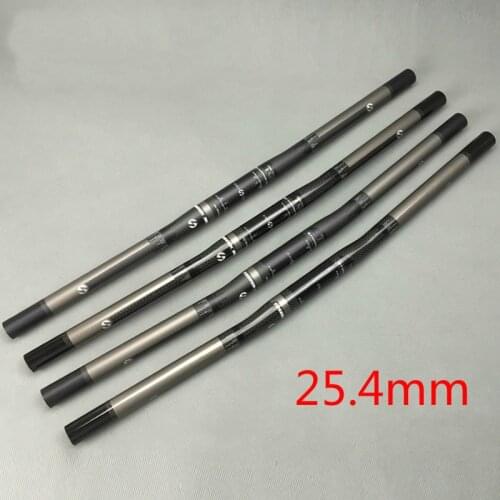 25.4mm Full carbon fiber bicycle handlebar road bike 580/600/620/640/660/680mm flat handlebar mtb bicicleta bicycle parts