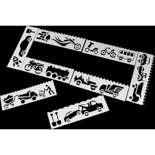 Building/Car/Cruise Ship Shaped DIY Painting Template Wall Stencils Painting Scrapbook Stamping Embossing Album Paper Template