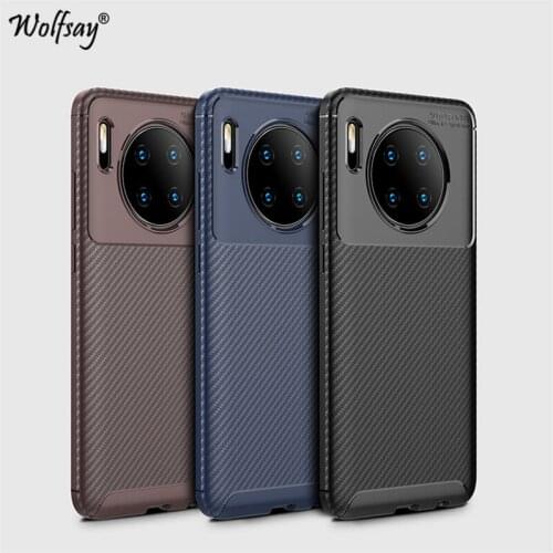 Wolfsay Silicone Case For Huawei Mate 30 Case Shockproof Soft Rubber Cover For Huawei Mate 30 Phone Bumper For Huawei Mate 30