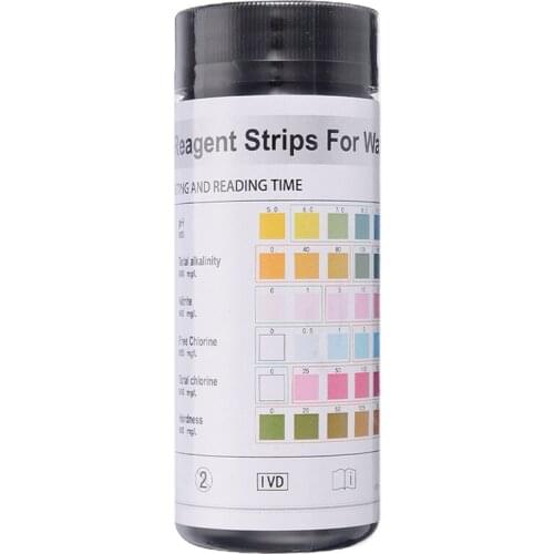 50pcs 6 In 1 PH Test Strips For Swimming Pool Aquarium Fish Tank Water Quality Analyzing Parameters Test Papers