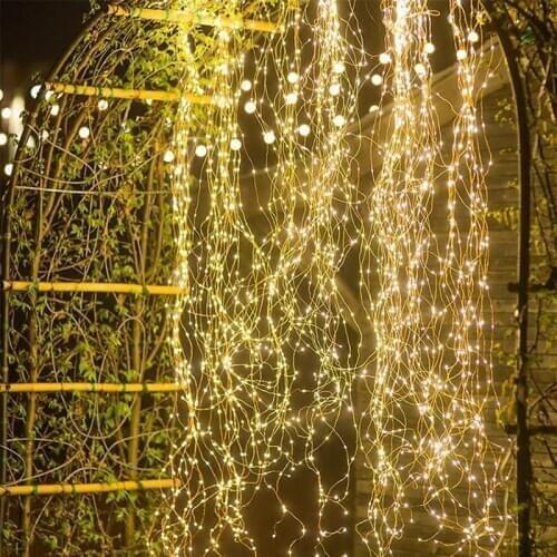 TPGEBO LED Solar Lamp Outdoor LEDs String Light Fairy Holiday Christmas Party Garland Solar Garden Waterproof Light