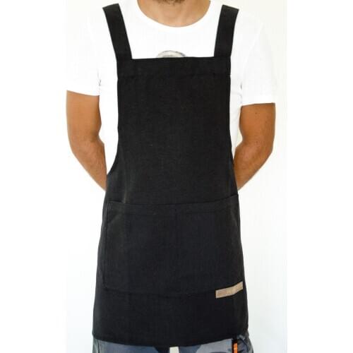 Unisex Men Women Apron Bib Chef Kitchen Apron Barista Apron Bartender Housekeeper Apron Restaurant Cooking Apron