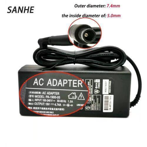 Newest 90W 19V 4.74A Replacements AC Laptop Adapter Charger Fit for HP Pavilion DV4 DV5 DV7 G60 Notebook replacements Adapter
