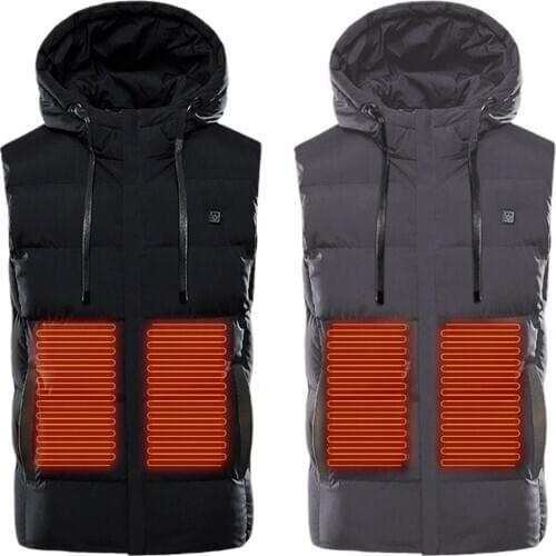Winter USB Charging Smart Heating Vest Men Women Coat Heated Vest USB Electric Heating Jacket Keep Warm Sking Hunting Clothes
