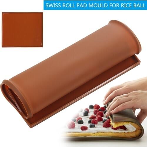 1pc Silicone Swiss Roll Mat Tool Nonstick Baking Pastry Baking Rug Mat Cake Pad Kitchen Accessories 30*26cm