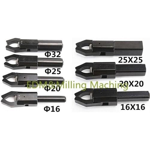 1PC CNC Lathe Bar Puller Automatic Lathe Feeder Pull Clip Round Square Handle 16-32mm For Taiwan Lathe Machine Service