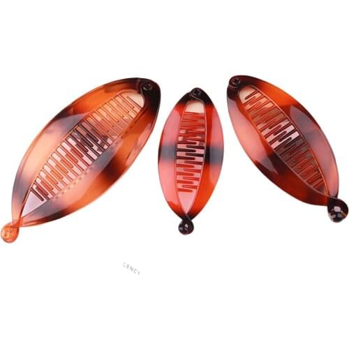 5.5 Inch Big Banana Hair Clips Clincher Rounded Edges Hair Comb Claws Fish Shape Grips Clamp Hair Accessories for Women Girls