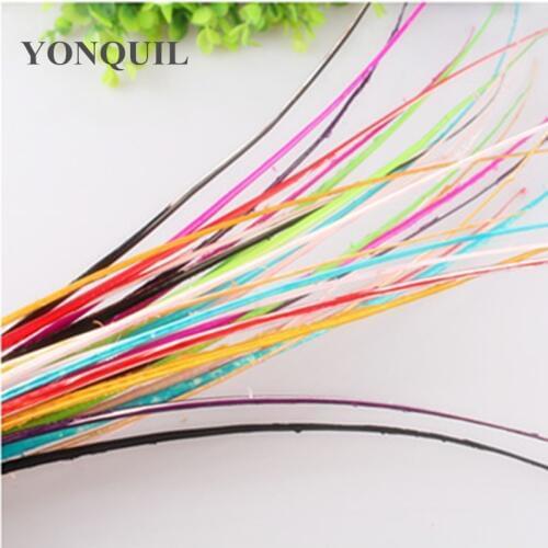 50Pcs/Lot 35-40Cm Ostrich Feather Hard Rod Headwear Hat Accessories Ostrich Quill Spines For DIY Millinery 11 Colors Selected