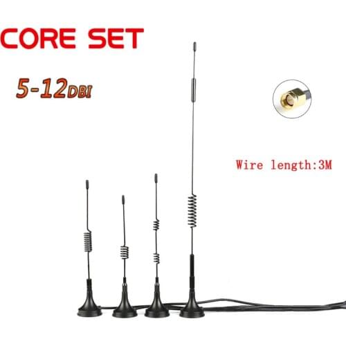 433MHZ High Gain Sucker Aerial Wifi Antenna With 3 meters Extension Cable 5DBI 7DBI 12DBI SMA Male Connector