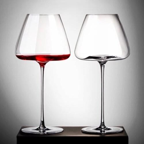 2pcs/700mlCrystal Wine Glass Northern Europe A Pair Oversized Grape Goblet Wedding Party Birthday Gift Box Lead-Free Couple Cup