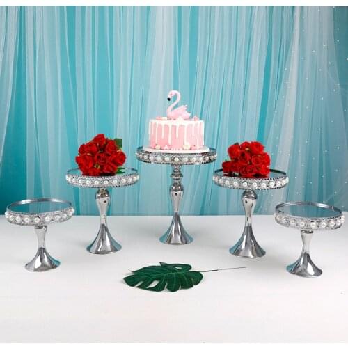 1-5pcs Wedding Display Cake Stand Cupcake Tray Dessert Holder Party Suppliers,Peral Cake Holder Center Piece Peral Cake Stand