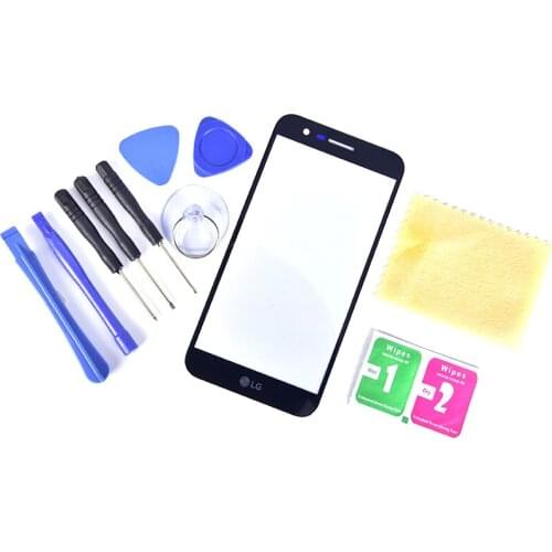 For LG K10 2017 K410F M2 K430T K420N Front Screen Glass Lens LCD Display Replacement Set(1 * Screen Glass Lens + 1*Tools Set)