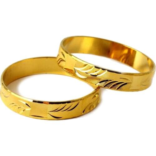 Fansheng 2020 New Fashion Jewelry Trendy 18K Plated Round Bangles For Child Gift