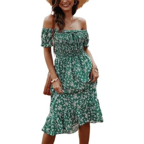 Fhumig Green Summer Dresses