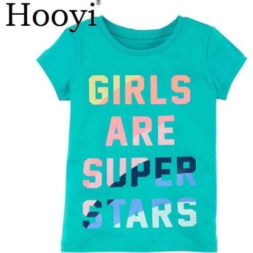 Baby Girl Tees Shirts Cute 0-2 Years Children Outfits Babies Clothes T Shirts Tops Fashion Super Stars Cotton Soft Comfortable