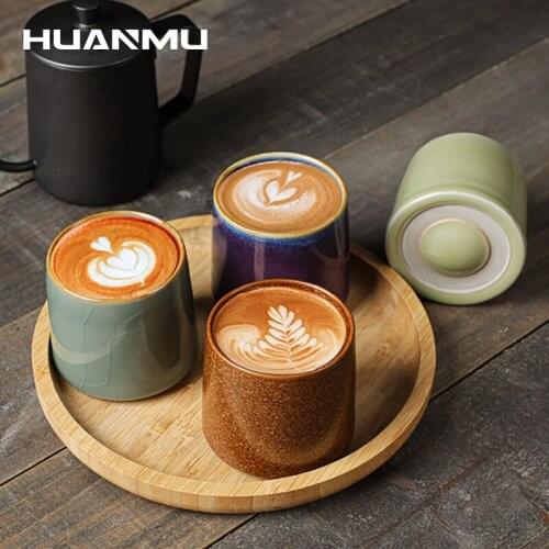 135ML Ceramic Rotating Cup Espresso Coffee Cup Teacups Porcelain Gyro Tumbler Mug Fun Decompression Gift DIY Water Mugs
