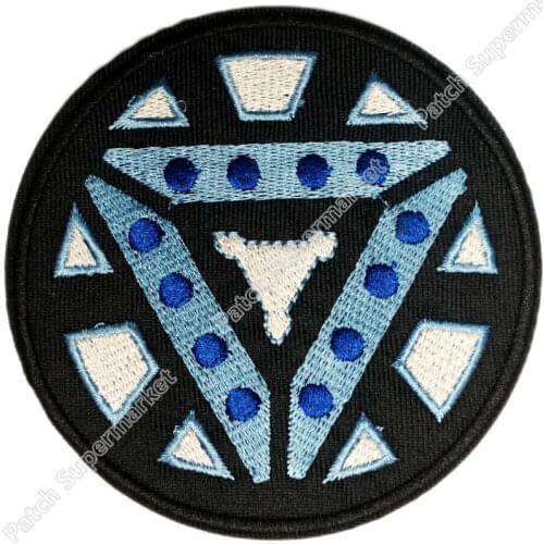 Mark Suit Chest Comic The Embroidered Patch Movie TV Iron On Patch Custome TRANSFER MOTIF APPLIQUE
