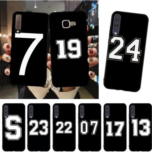 MaiYaCa Football Lucky number And letter DIY Case cover Shell For Samsung A51 A71 A40 A50 A70 A10 A20 A30 A6 A7 A8 A9