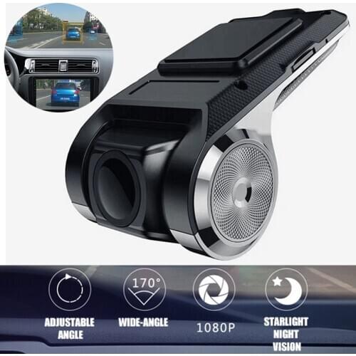 Mayitr 1pc 1080P HD Mini Car DVR 2MP Cameras Video Recorder GPS ADAS G-sensor Dash Cam 5G HD Wide-Angle Lens