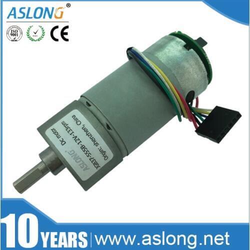 JGB37-555B 6v~24v High torque DC gear motor with high precision encoder Speed encoder motor General 12V 640RPM