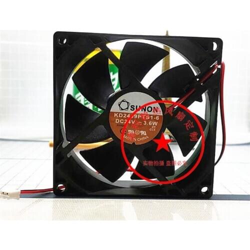 Original KD2409PTS1-6 24V 3.6W 9CM 9025 2-wire inverter cooling fan