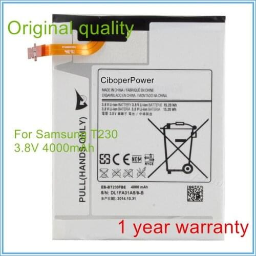Original quality 4000mAh EB-BT230FBE Replacement Battery For Tab Tablet 4 7.0