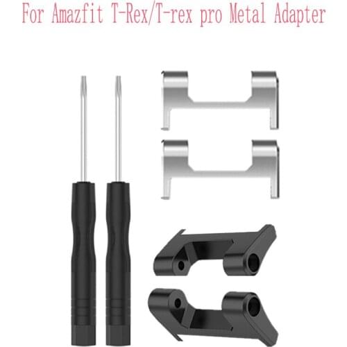 2021 For Amazfit T-Rex T Rex Pro Adapter Metal Stainless Steel Lugs Smart Watch Strap Connecting Screwdriver Smart Accessories