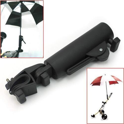 Stand Wheelchair Double Lock Connector Baby Stroller Adjustable Angle Universal Durable Umbrella Holder Golf Cart Swivel Bicycle