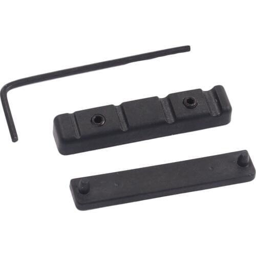 Adjustable Pom Nut Slotted for 4 Strings Bass Guitar Replacement Parts Black