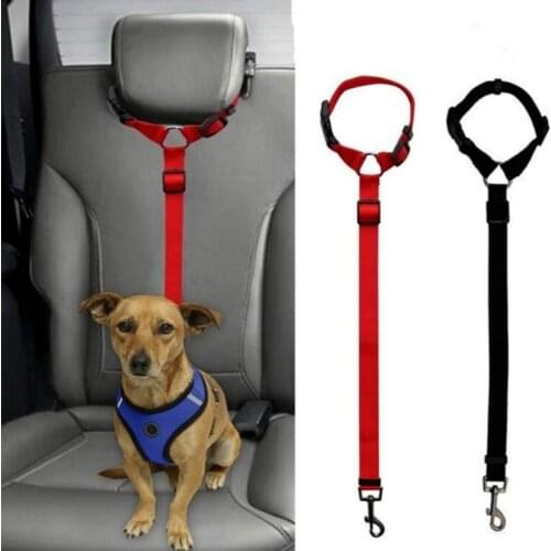 Dog Stuff Practical Dog Cat Pet Safety Adjustable Car Seat Belt Harness Leash Travel Clip Strap Lead Cat Carrier Dog Stroller