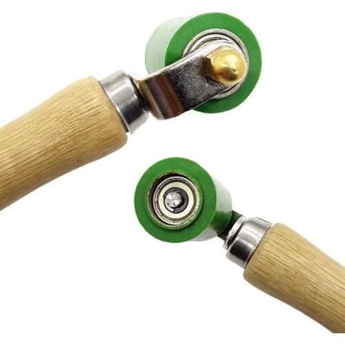 Green High Quality Hand Roller Silicone High Temperature Resistant Seam Pressure Roller Roofing PVC Tool Air Welding Gun 40mm