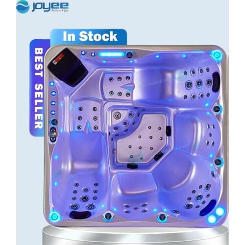 JOYEE 5 person free standing hydro whirlpool massage out door spa bath factory prices lazy outdoor spa winter balboa hot tub